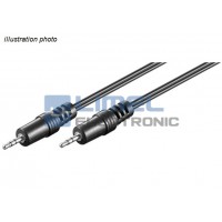 Kábel JACK 2,5mm - JACK 2,5mm (Zástrčka-Zástrčka) STEREO 2,0m